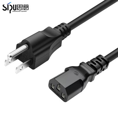quality BC Power Cord 1.5M1.8M 3*0.75MM Computer Monitor TV Replacement Amerika Serikat Power Cord factory